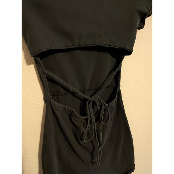 forever 21 tight romper black open back size S - Picture 2 of 4